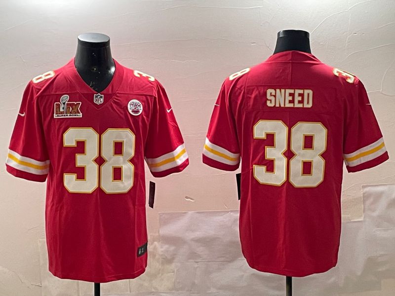 Men Kansas City Chiefs 38 Sneed Red Second generations 2025 Nike Limited NFL Jersey style 5